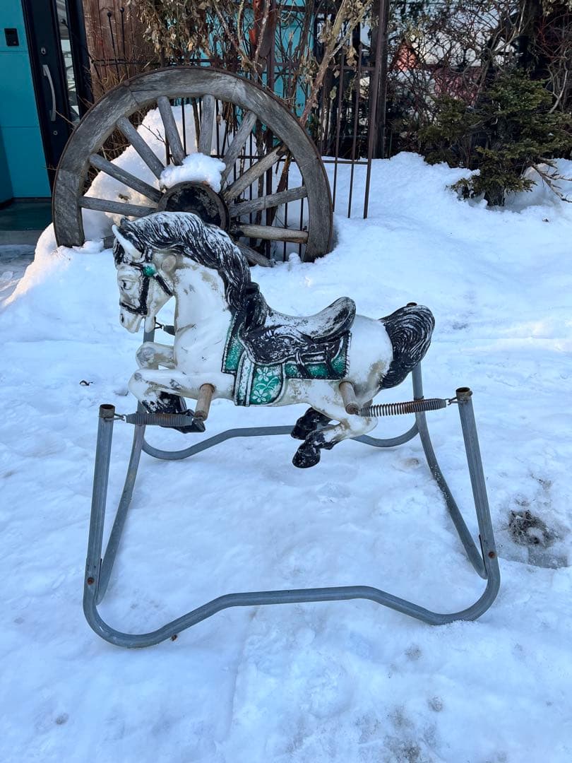 フランス アンティーク ロッキングホース/メリーゴーランド木馬風、木馬風飾り