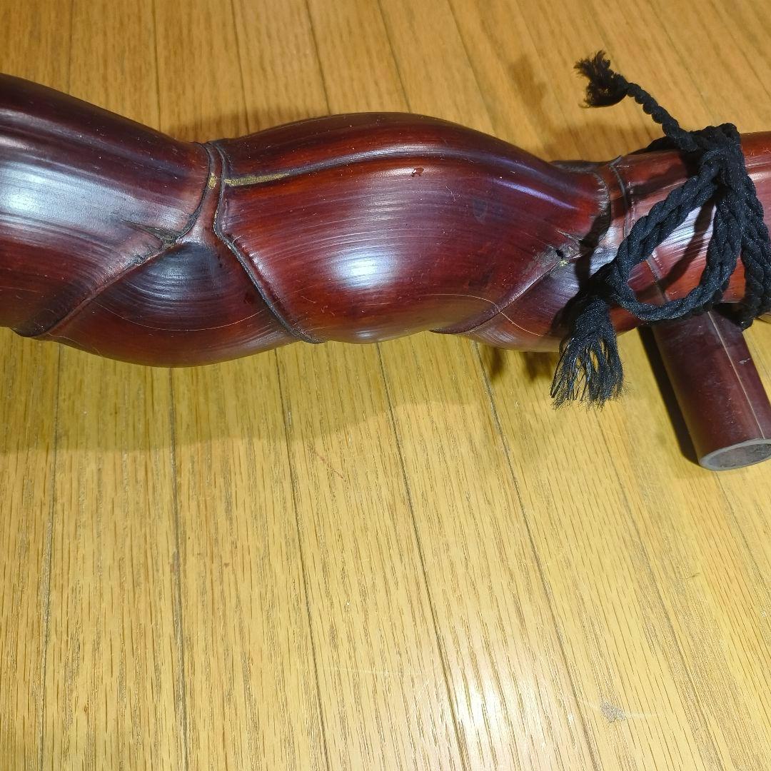 茶道具 煤竹結界 観音竹 骨董 時代物 旧家蔵出し アンティーク 蒐集家古美術