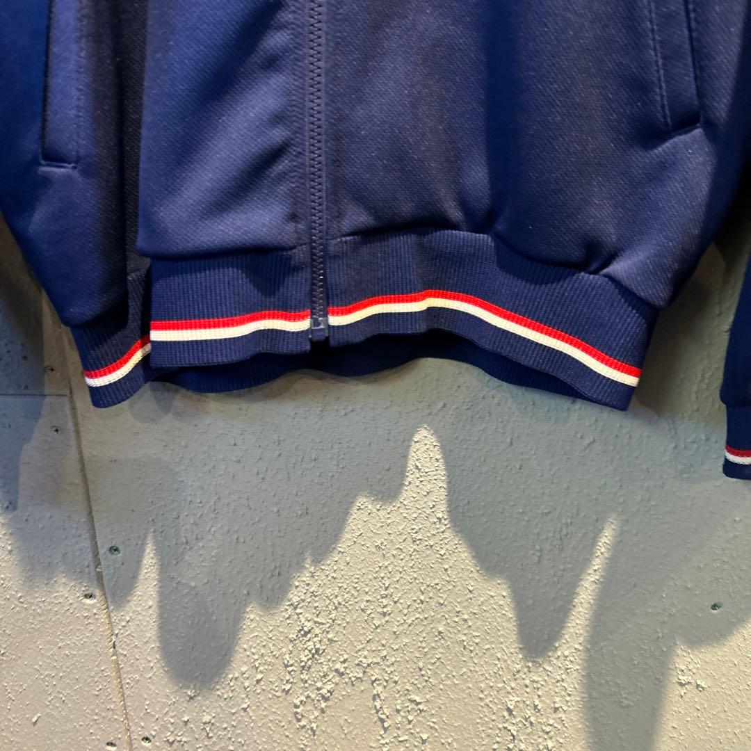 #247 80s adidas デサント　トラックジャケット　Lネイビー