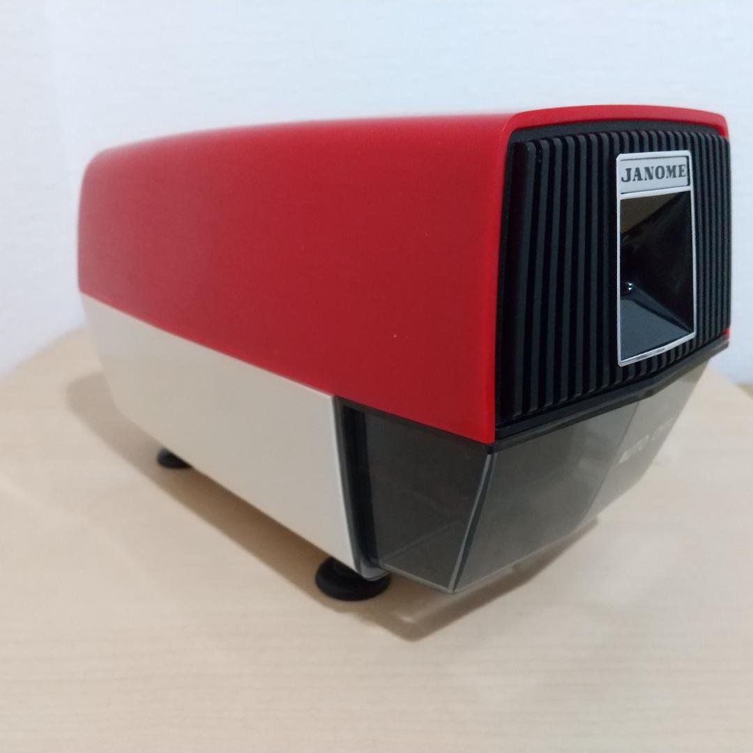 ジャノメ 蛇の目 電動シャープナー 赤 レトロ 鉛筆削り 未使用