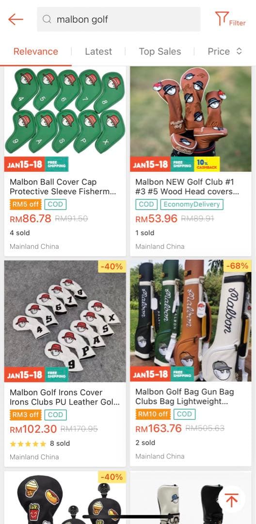 malbongolf マルボンゴルフ wind and sea