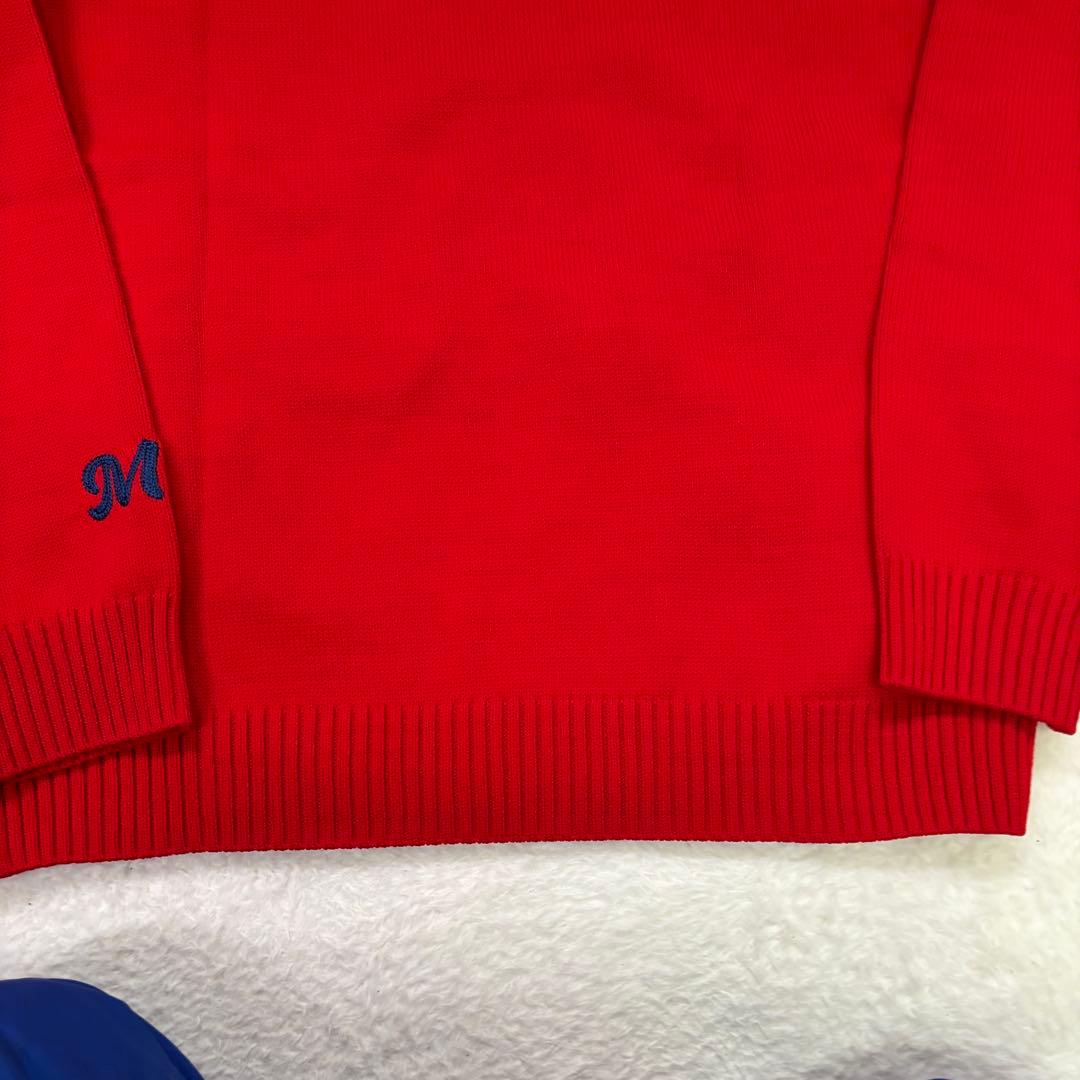 未使用級　PEARLY GATES 上田桃子　コラボ　赤 ウサギ刺繍 セーター