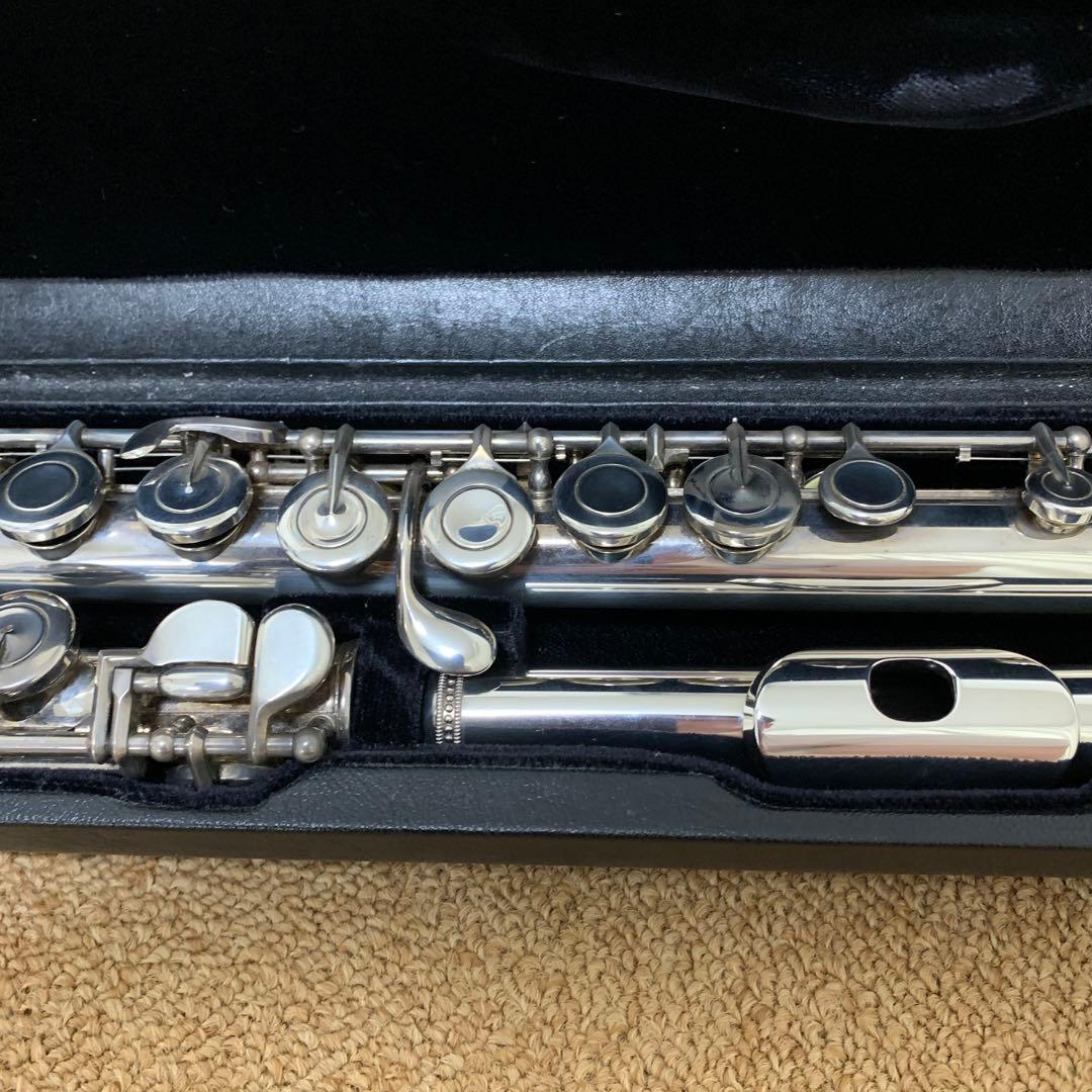 【良品】サンキョウ　調整済　シルバーソニック　フルート　ニューEメカ付　銀製