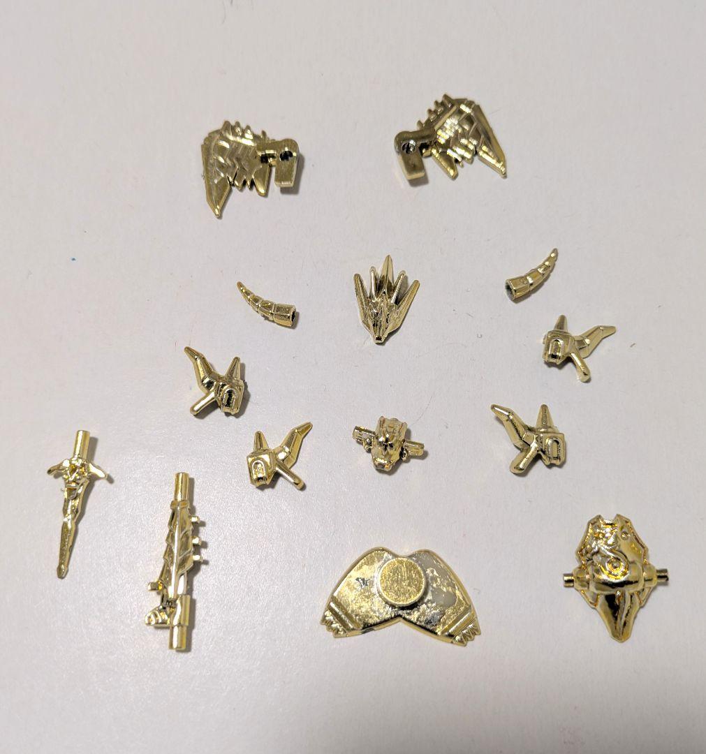 ガン消し　SDガンダム レッドガンドラゴン　パーツ　金メッキ