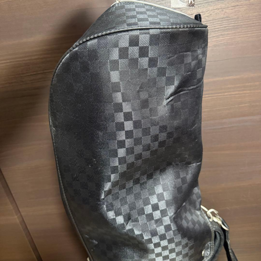 XXIO キャディバッグ チェック柄 ブラック ゴルフバッグ