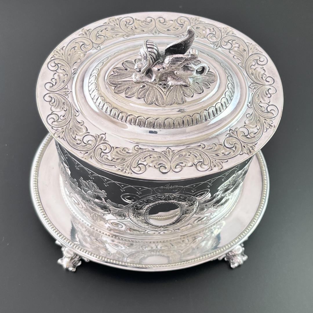 【Mappin & Webb】 ビスケットボックス/クッキージャー