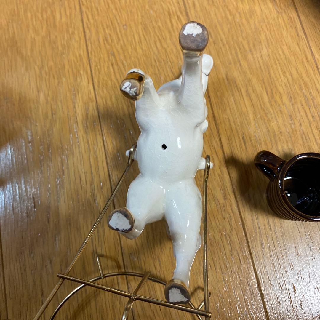 ウイスキーサーバー 馬車　ウイスキー アンティーク 中は空　未使用かも ★耳接着