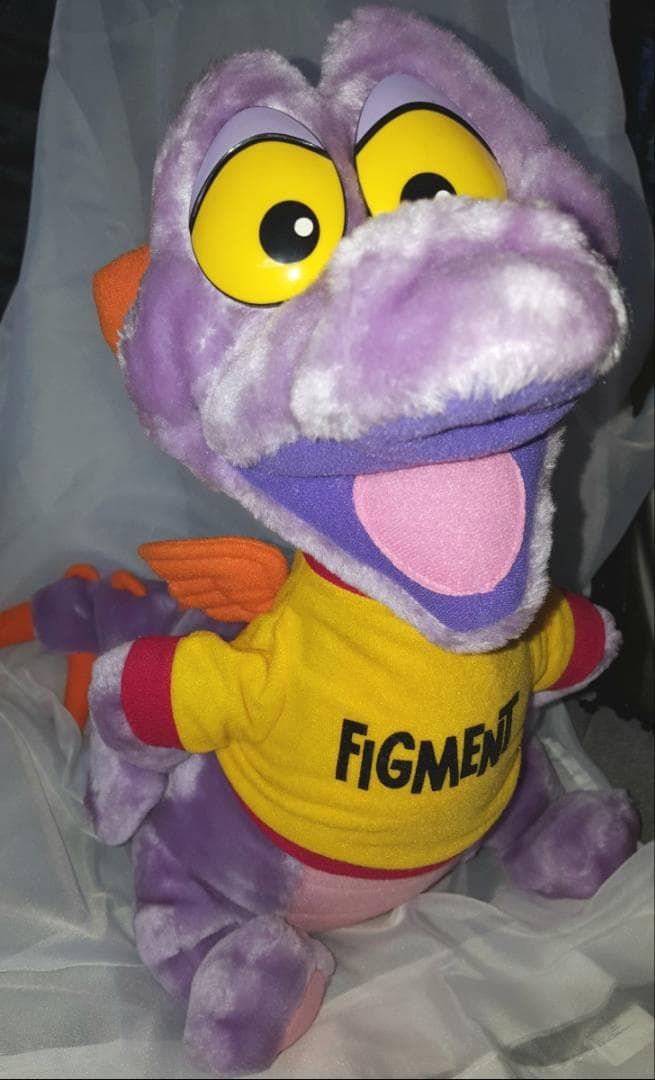 Disney Figment パープルドラゴン 特大 ぬいぐるみ フィグメント