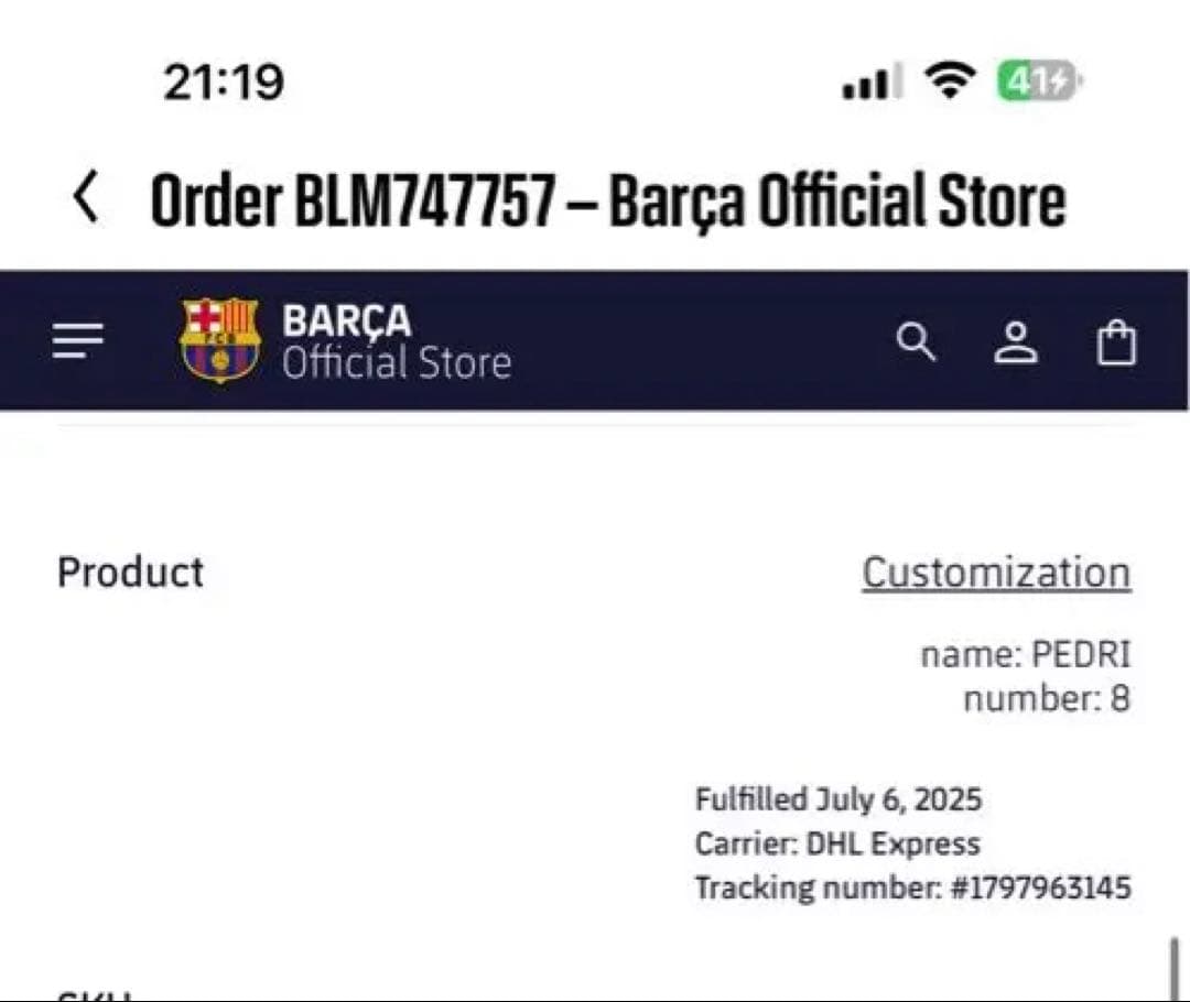 【新品 タグ付き 正規品】バルセロナ 25/26 ユニフォーム PEDRI S