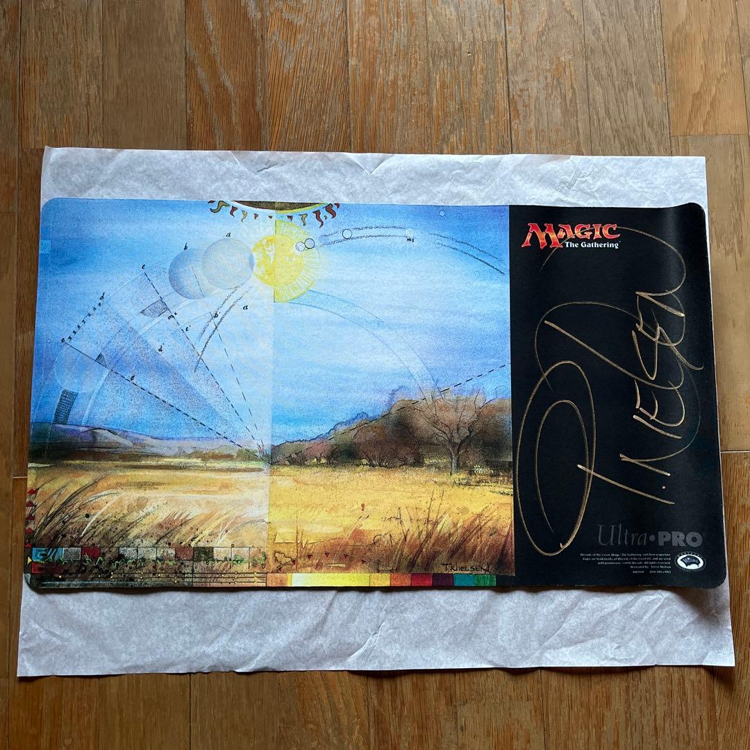 MTG プレイマット　グルランド　平地　サイン入り