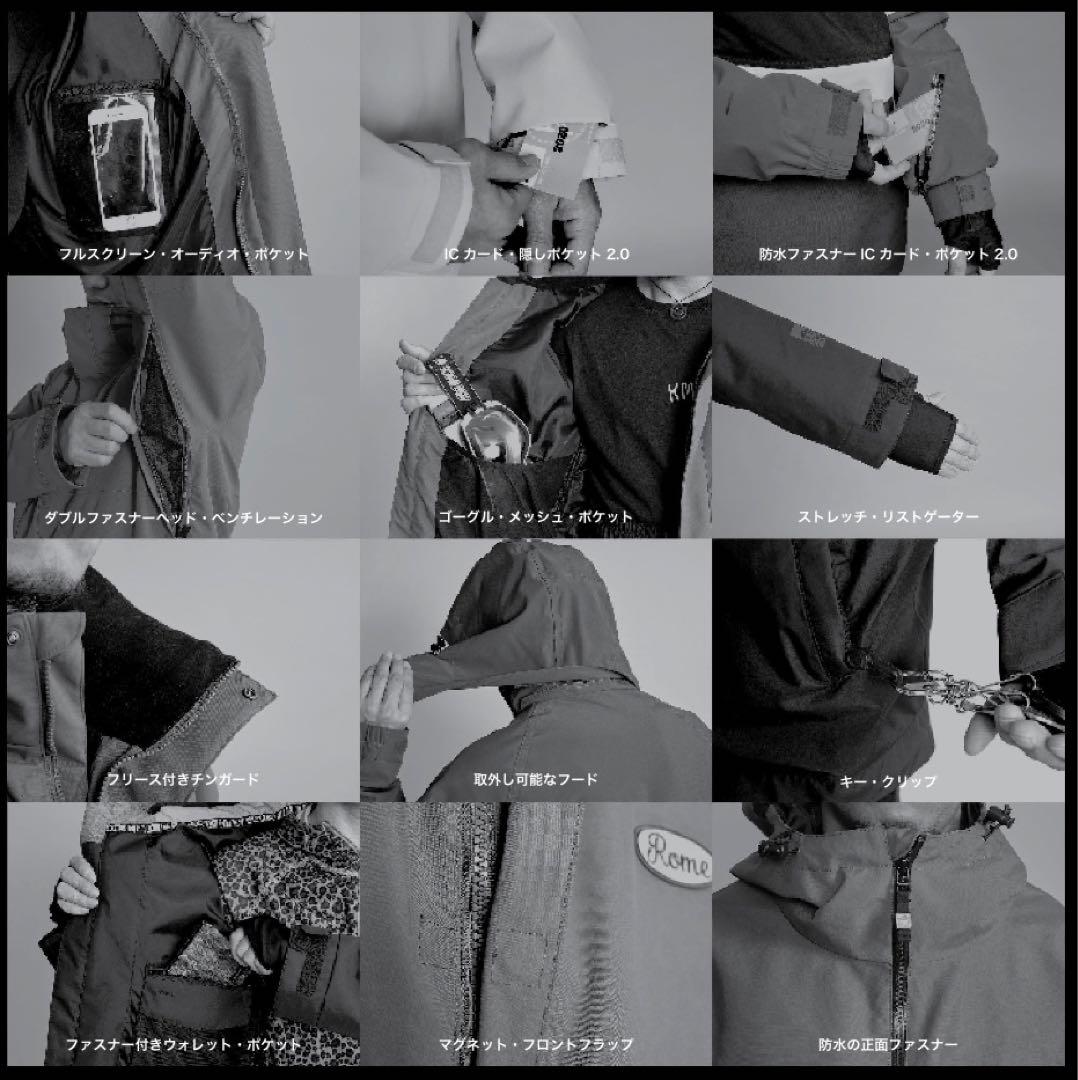 RomeSDS スノーボードウェア　XL ブラック