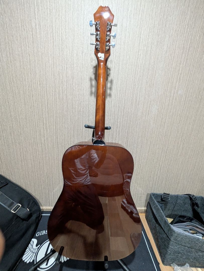 美品/Epiphone　DR-100LTD/NA チューナー付エレアコ　ケース付