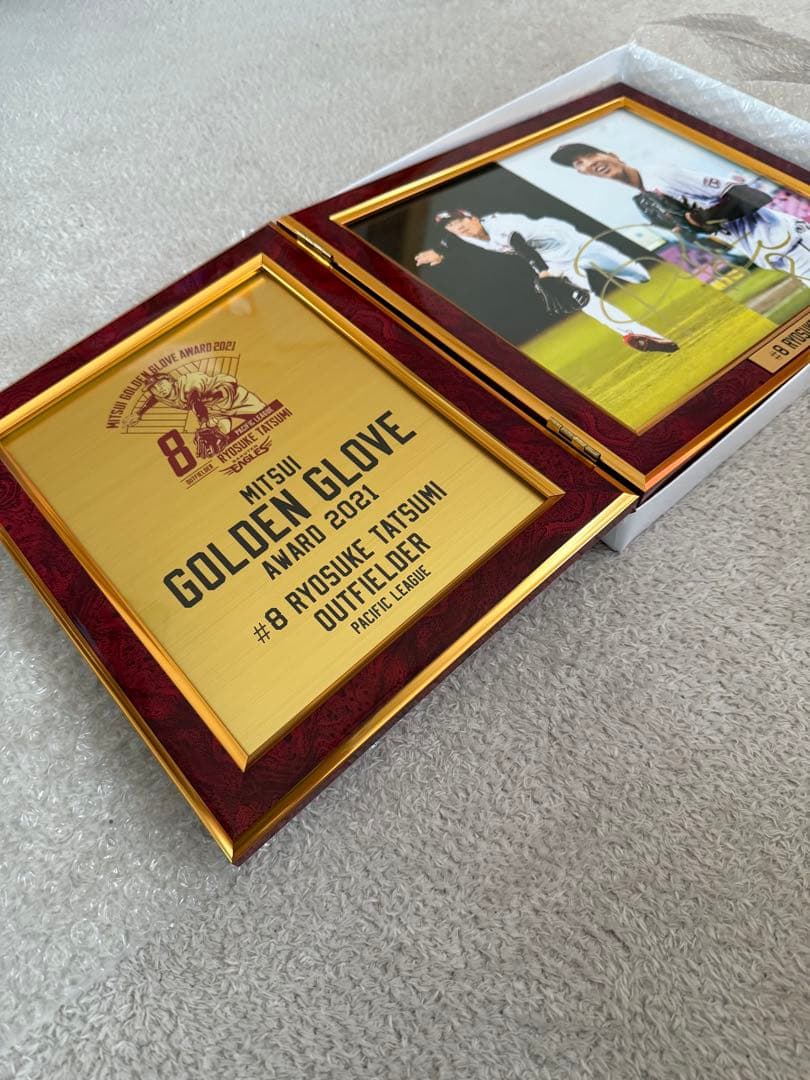 辰己涼介 三井ゴールデン•グラブ賞受賞記念 直筆サイン入りフォトパネル