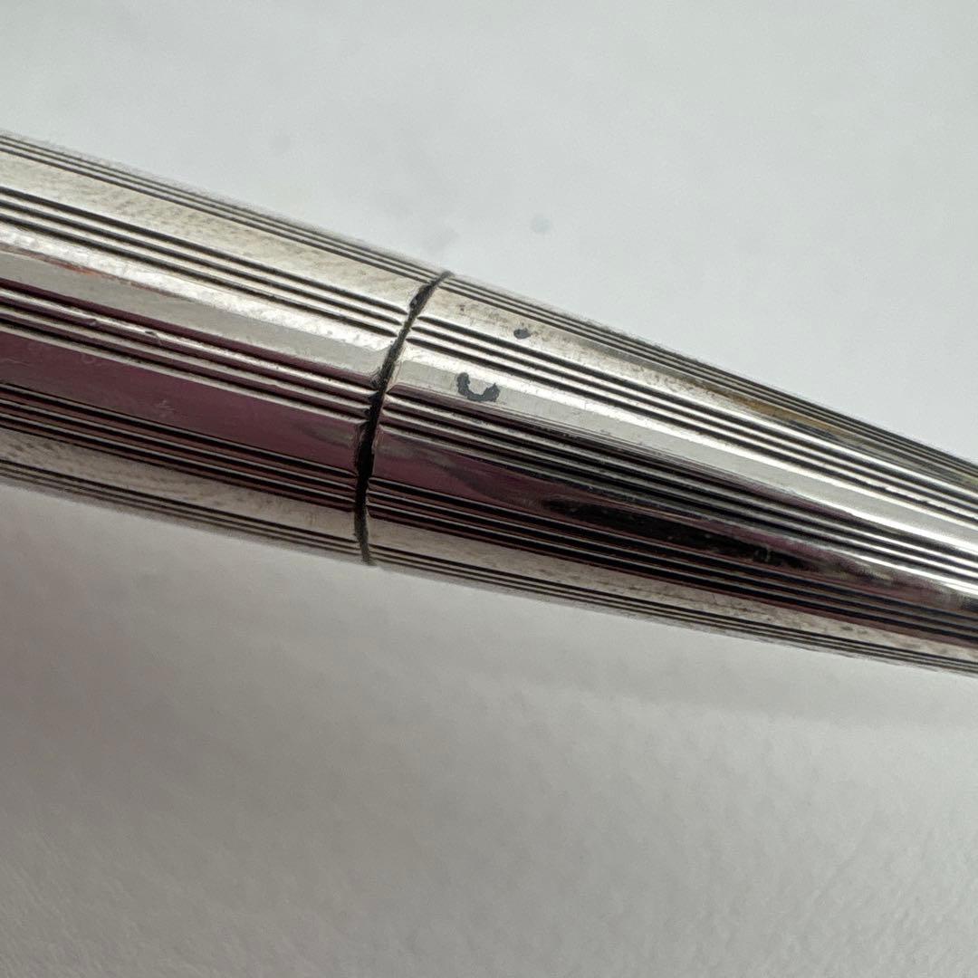 廃盤 デュポン S.T.Dupont 繰り出し ボールペン シルバー