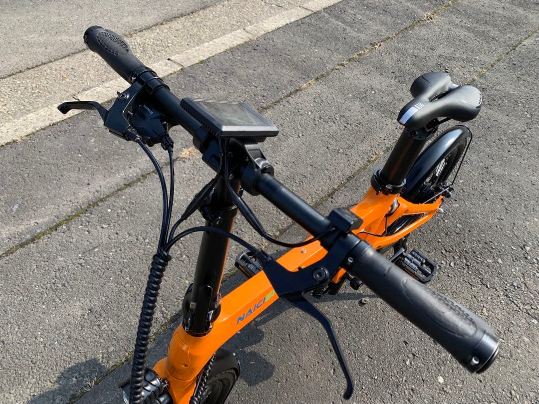 【動作確認済】送料無料 NAICIディスク式折りたたみ電動自転車 SPORTS