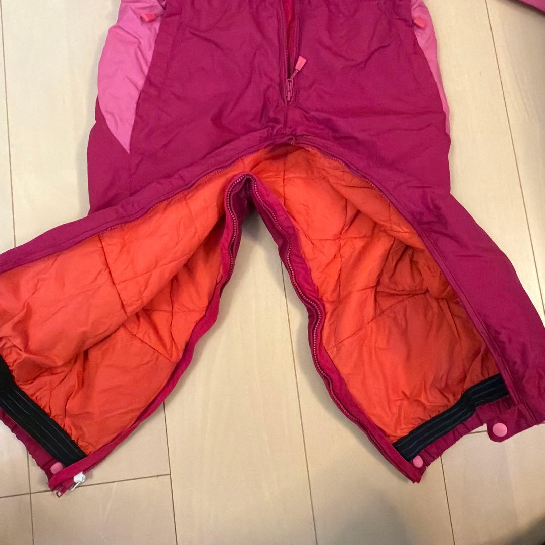 montbell 子ども用スキーウェア ピンク 110サイズ ジャンプスーツ