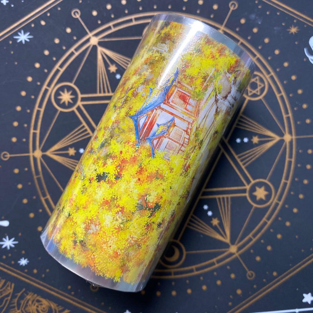 【9121】海外　マステ　5m巻　PETマスキングテープ　秋　山道　背景系