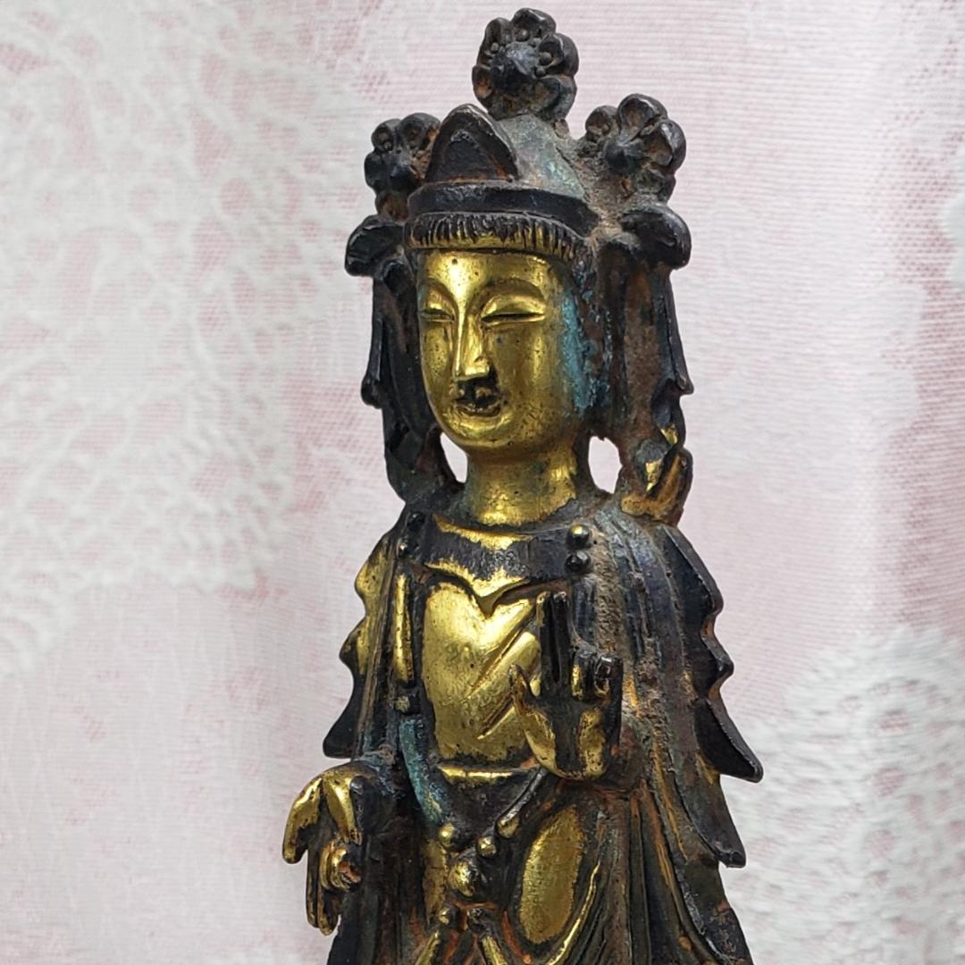 ◆『百済仏 金銅菩薩立像 渡来仏』仏像◆検）新羅仏 天平仏 飛鳥仏 空海 親鸞