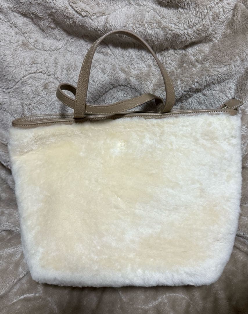 muta ムータマリン ハンドバッグ ムートンファー 新品未使用
