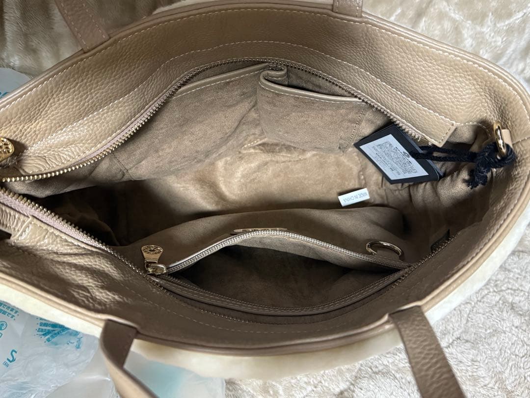 muta ムータマリン ハンドバッグ ムートンファー 新品未使用