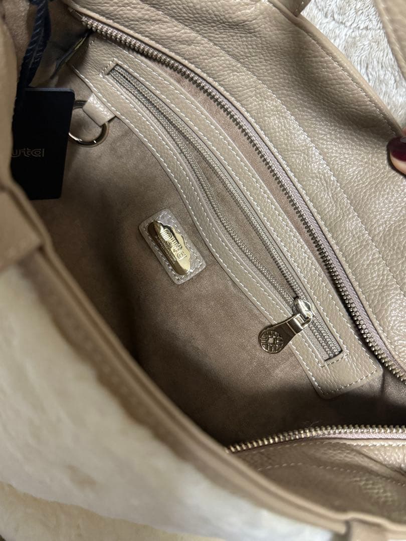 muta ムータマリン ハンドバッグ ムートンファー 新品未使用