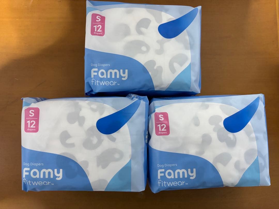 Famy 犬用おむつ 女の子用 Sサイズ 72枚入り(12枚入り×6袋)
