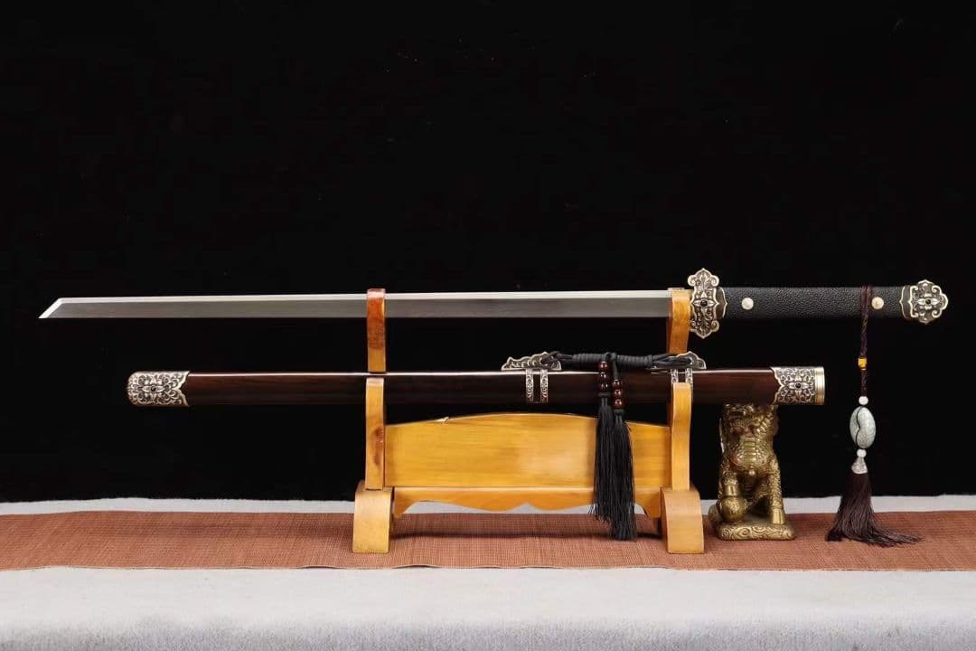 【羽紋百花唐刀】古兵器 武具　刀装具　日本刀　模造刀 居合刀