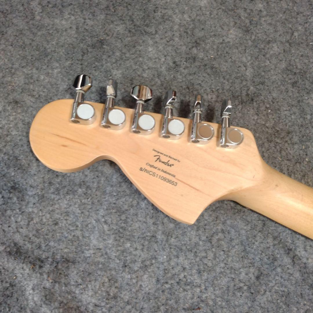 スクワイヤースタンダードストラトキャスター マッチングヘッドブラック