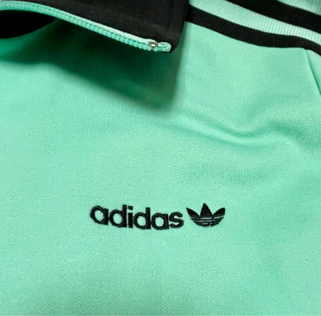 adidas トラックジャケット　ミント