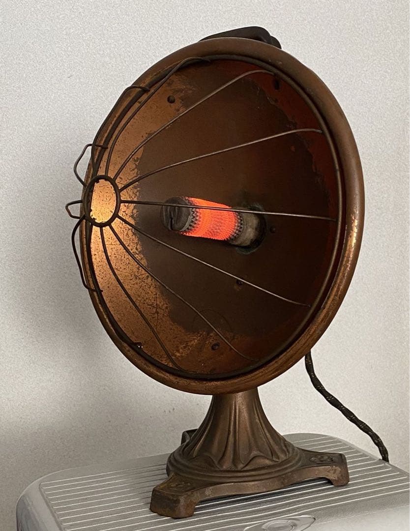 骨董　反射式電気ストーブ　1930年代　ウェスティングハウス製