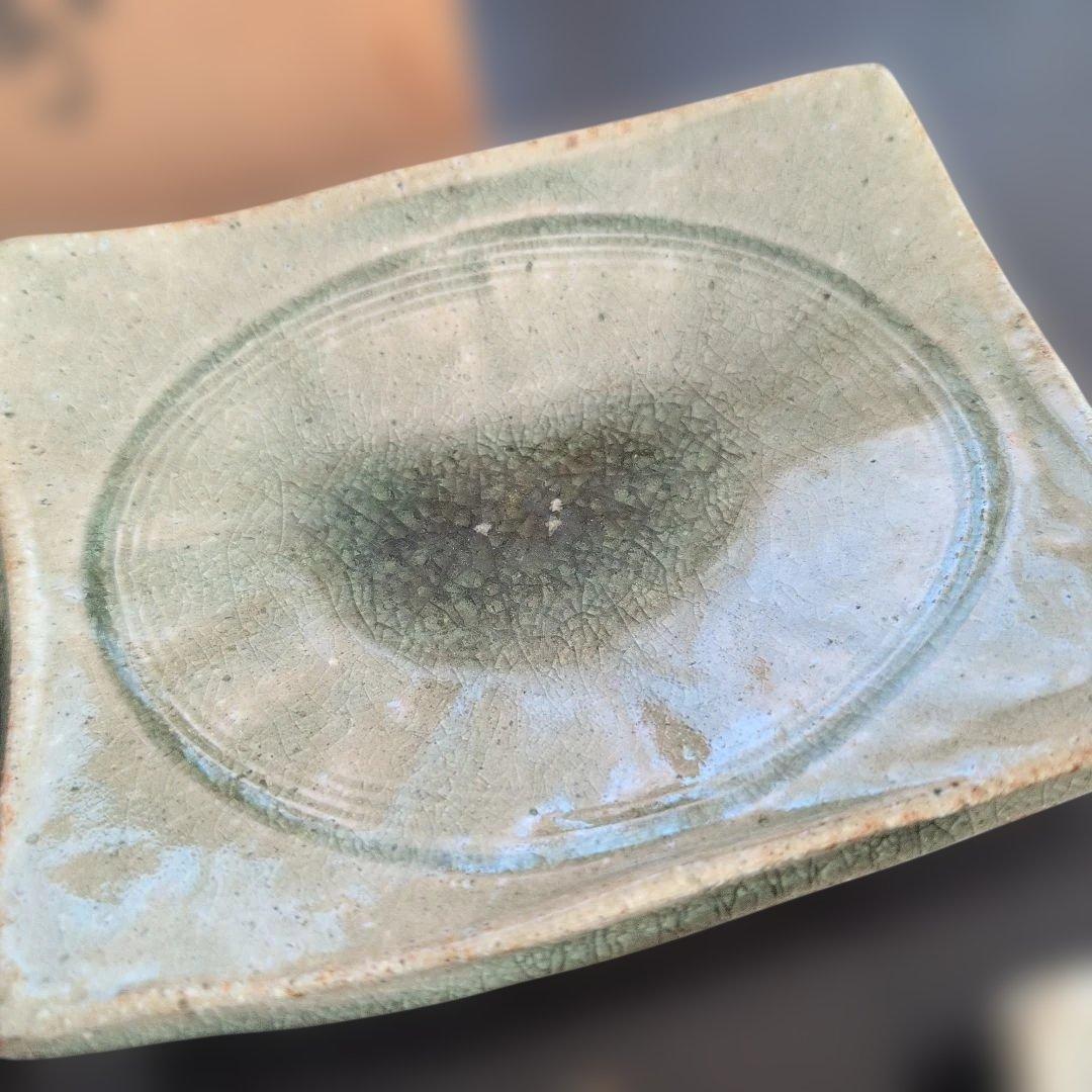 信楽焼角皿箱入り5枚揃え