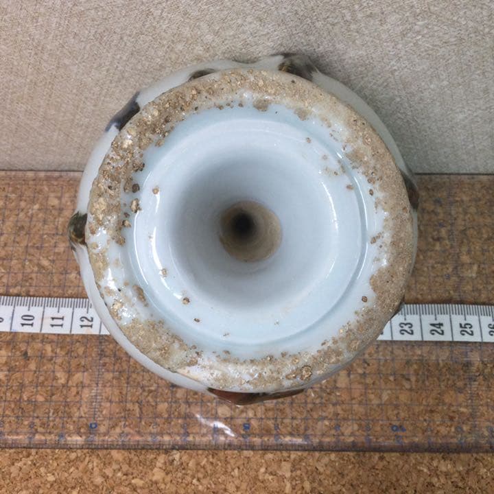 ★書道具❗️陶磁器製・桃型水滴（水差し）白磁製・染付鉄砂辰砂・骨董品‼️