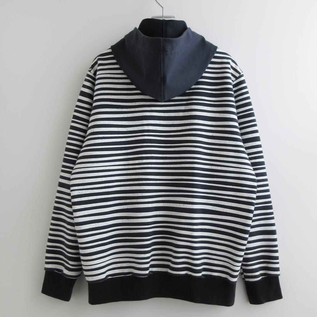 and per se アンパスィ ワッペン刺繍 ボーダー柄 パーカー フーディ