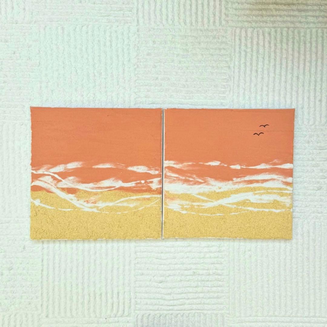 珪藻土アート テクスチャーアート ニュアンスアート no1と2セット