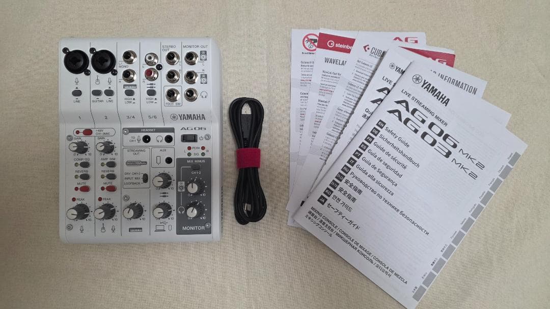 Yamaha AG06 ミキサー USBオーディオインターフェース