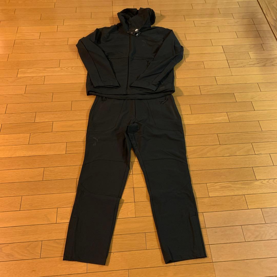 プーマ　シーズンズ　レインセル　上下　ブラック