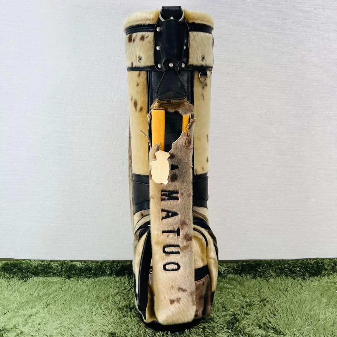 東京書芸館 あざらし本革 キャディバッグ カート式 超希少 アザラシ 海豹