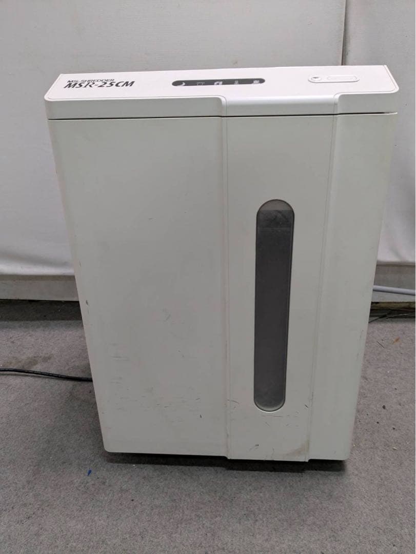 【中古】明光商会　MSシュレッダー　MSR-25CM　ホワイト
