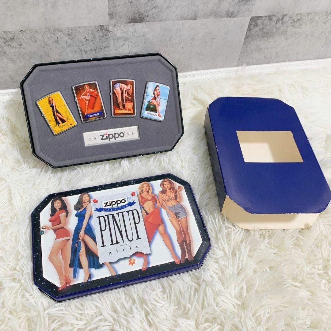 未使用品 PINUP girls ヴィンテージZIPPO 4本 オイルライター