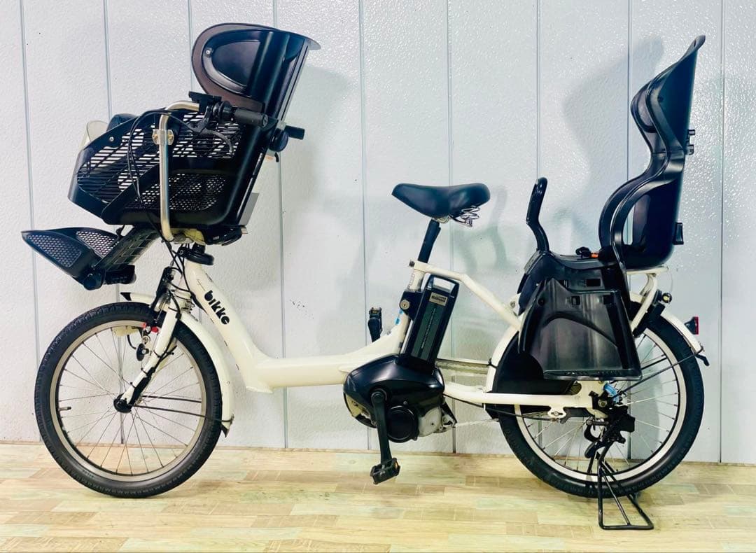 3070ブリヂストン12.8アンペア3人乗り対応子供乗せ　電動アシスト自転車