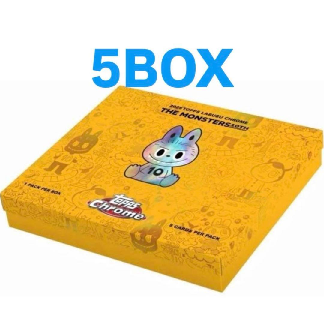 2025 Topps Chrome Labubu ラブブ トレカ 5BOX