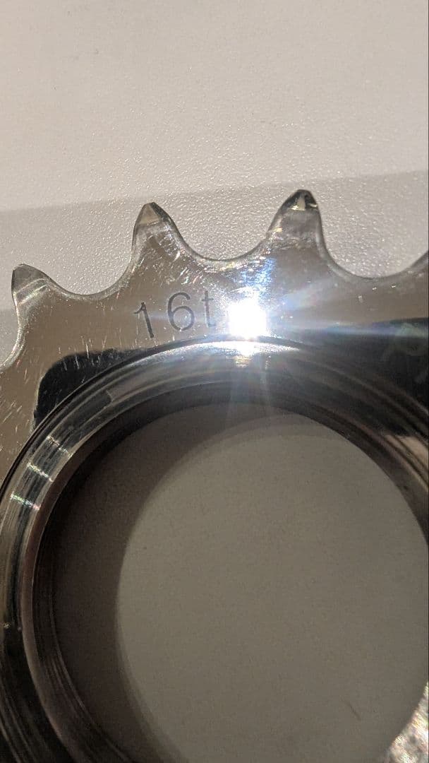 フィルウッド　ピスト用　厚歯　コグ16T 1/8