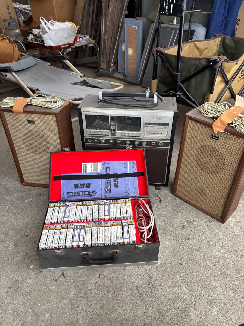 Hitachi TRQ-100K 8トラックプレーヤーセット