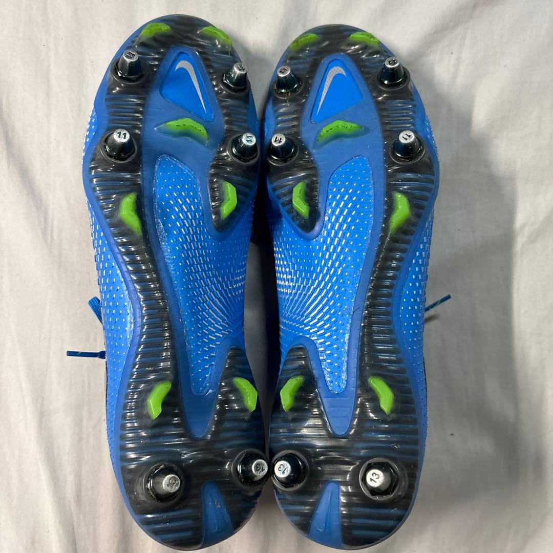 NIKE Phantom サッカースパイク　ブルー/シルバー