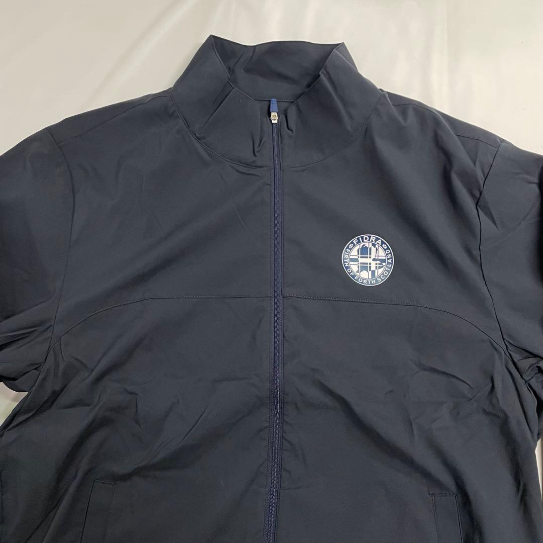 FIDRA ゴルフウェア ストレッチ ブロッキングジャケット XL 紺②