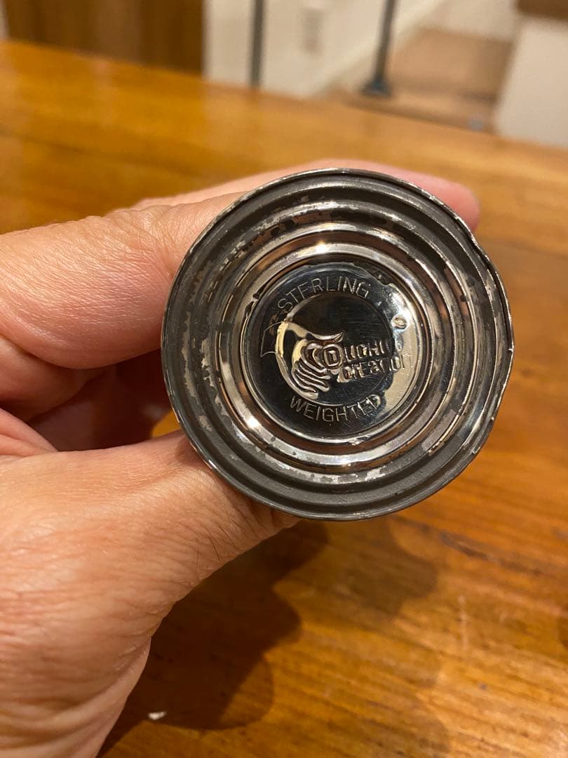 銀　スターリングシルバー　ソルト&ペッパー容器　コンディメント 2個セット