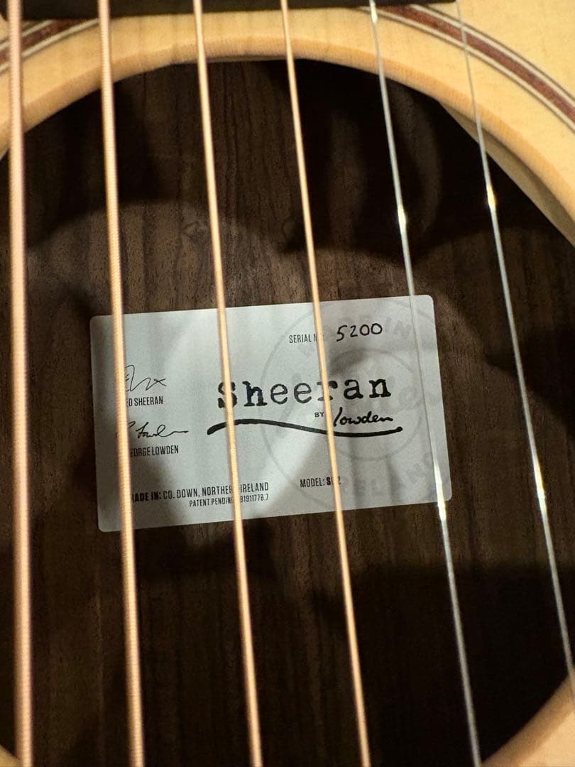 【美品】Sheeran by Lowden S-02 ほぼ未使用
