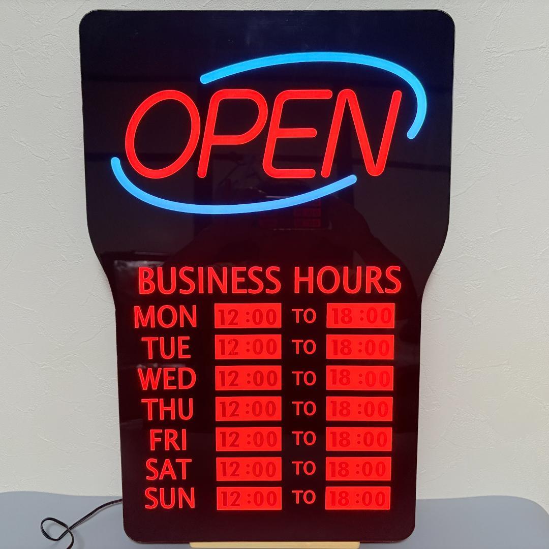 OPEN-CLOSED 看板 オープン クローズ サインプレート 高輝度 LED