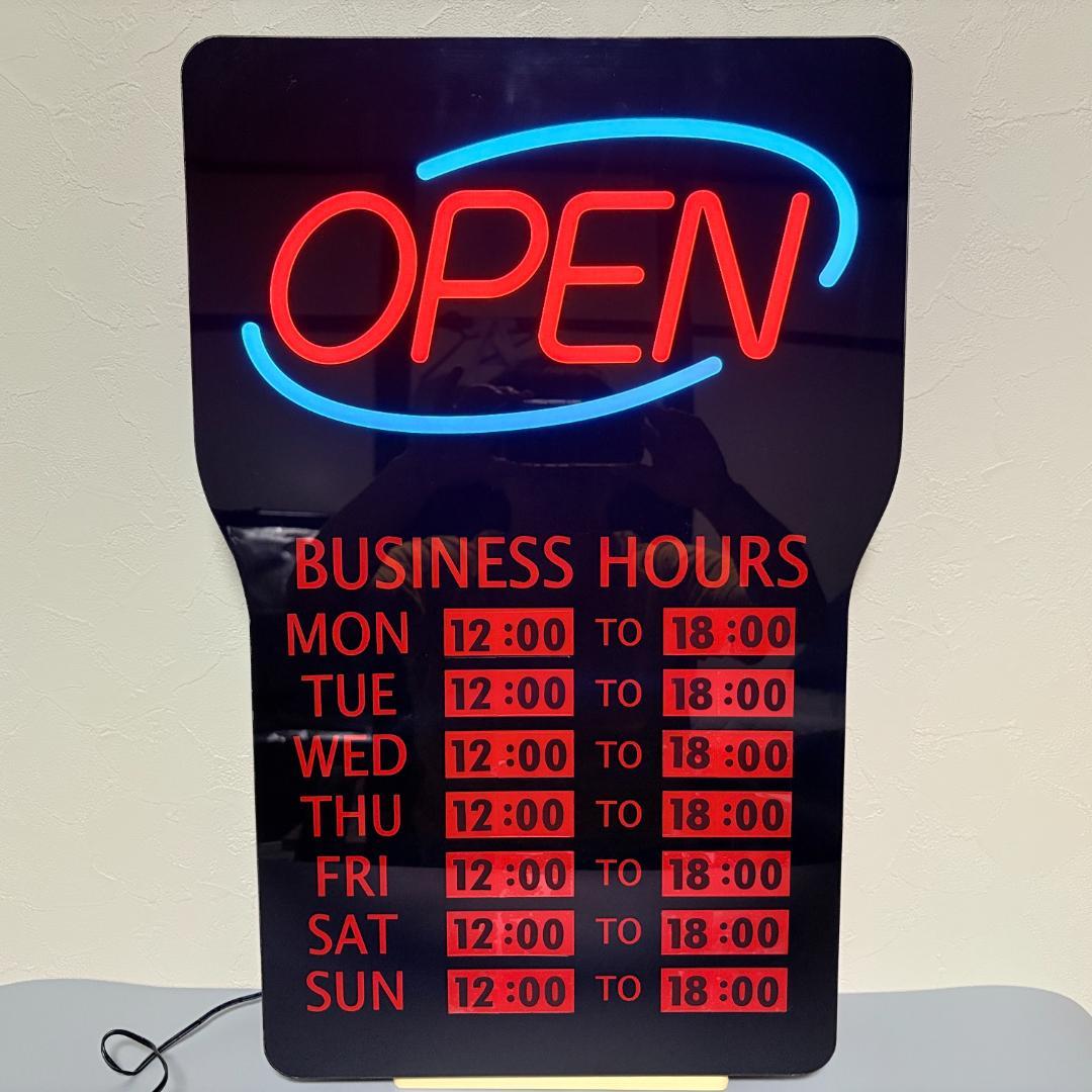 OPEN-CLOSED 看板 オープン クローズ サインプレート 高輝度 LED