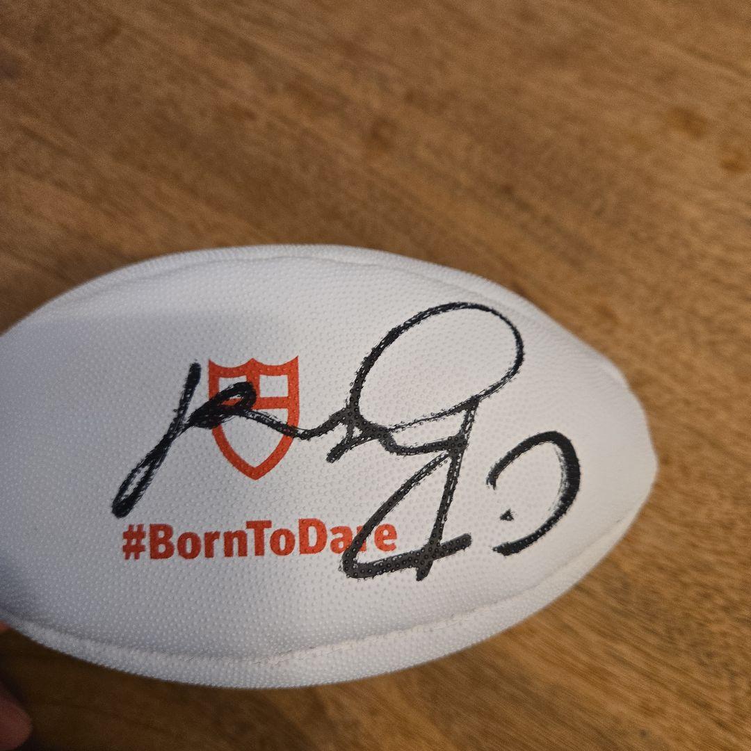 オールブラックス　サイン　ラグビーボール　TUDOR